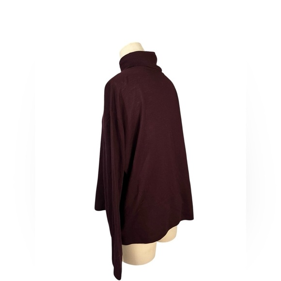 Everlane Burdgundy 100% Wool Sweater in Sz Medium - Picture 4 of 9